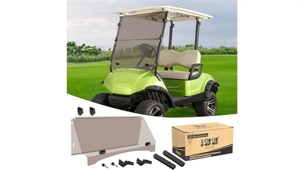 tinted windshield yamaha golf cart