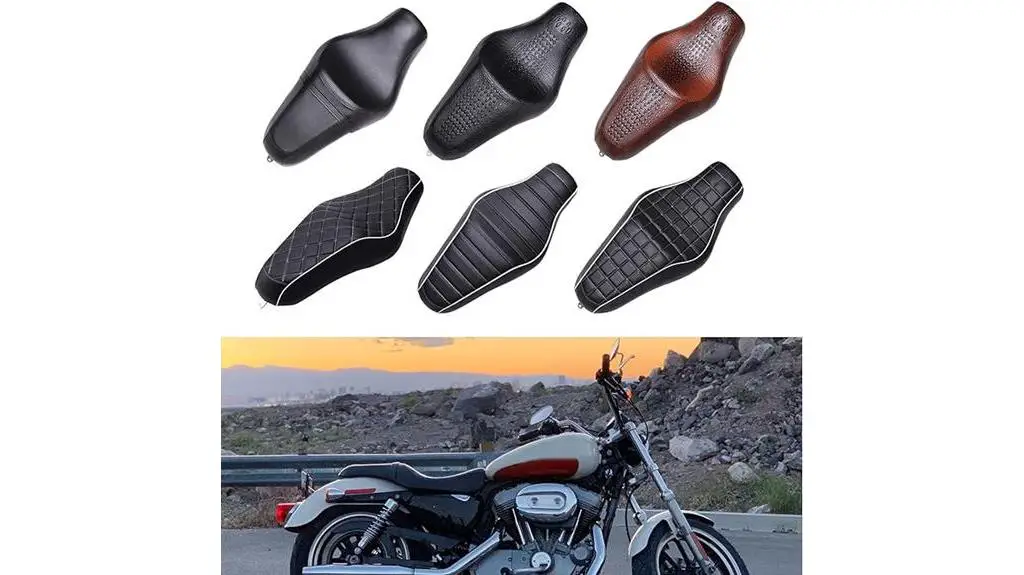 two up black motorcycle seat