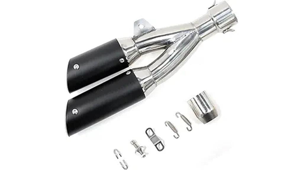 universal dual outlet muffler