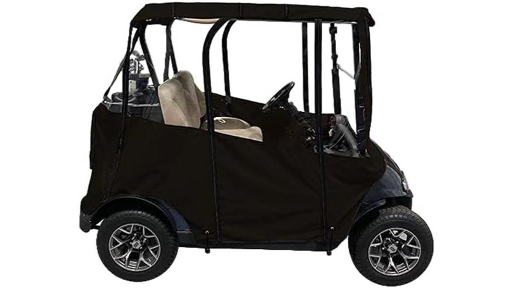 universal premium black golf cart cover