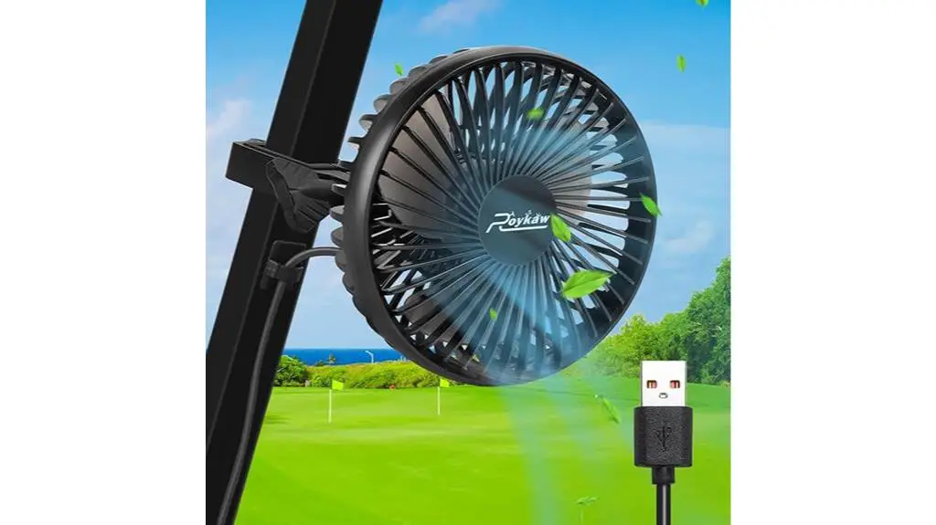 usb powered golf cart fan