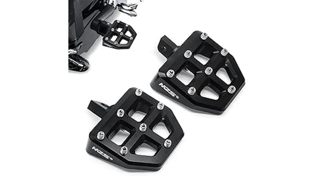 wide black foot pegs