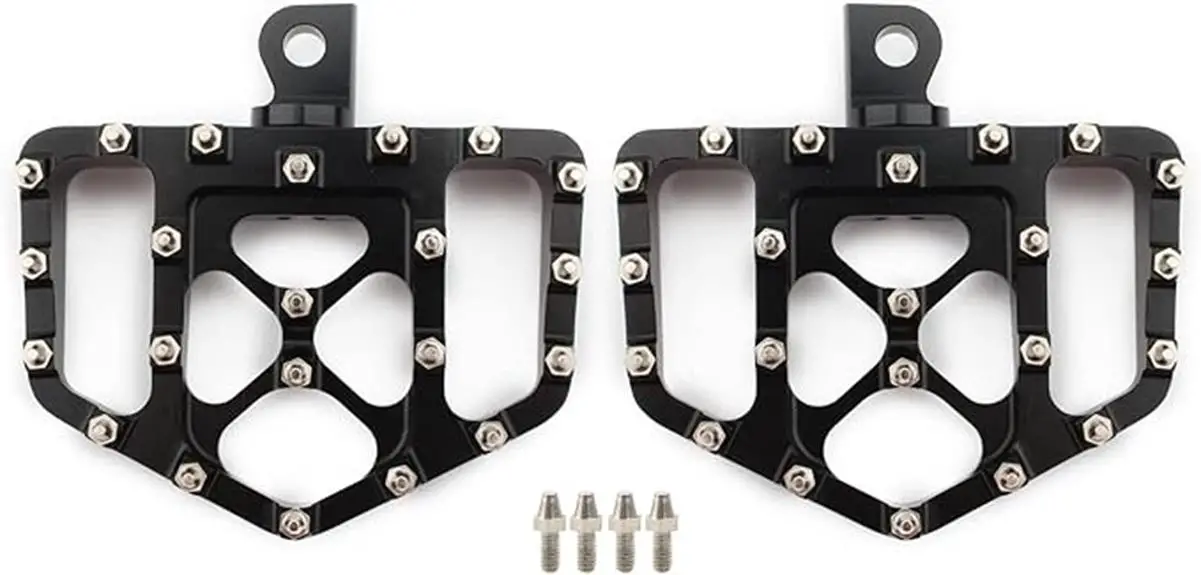 wide foot pegs for dyna