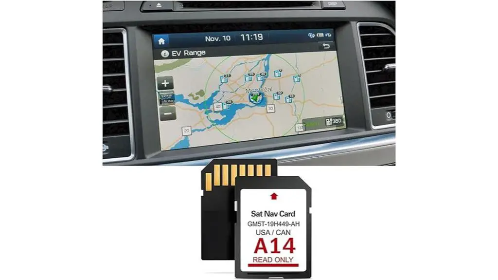 2023 a14 gps navigation card