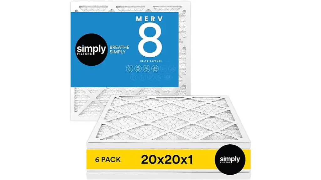 20x20x1 merv 8 filters