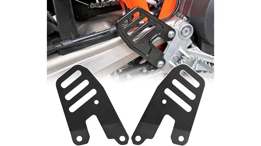 2pc heel guard motorcycle accessory