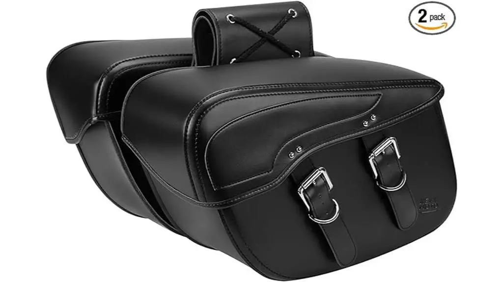 34l synthetic leather saddlebag