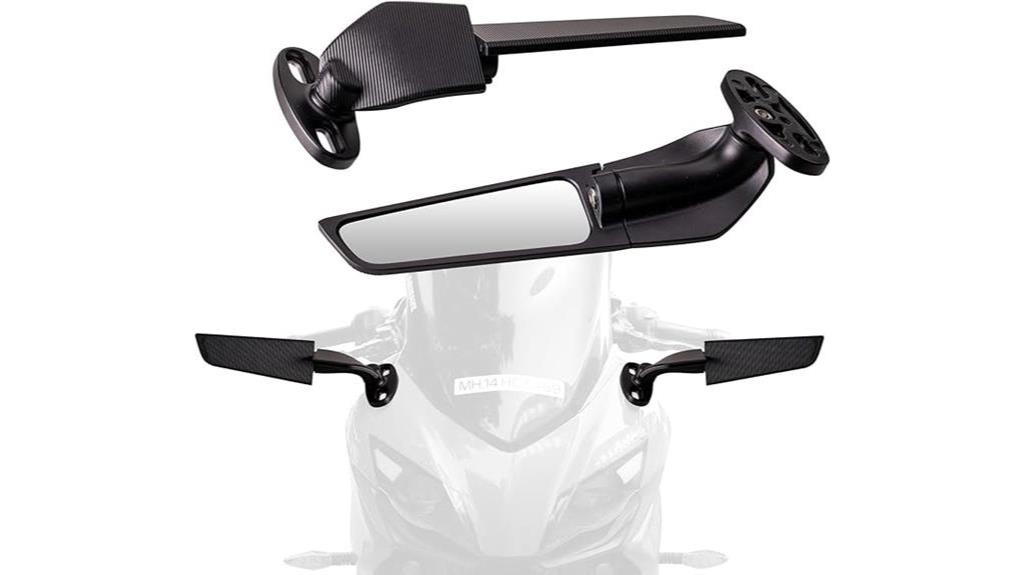 360 rotating motorcycle mirrors