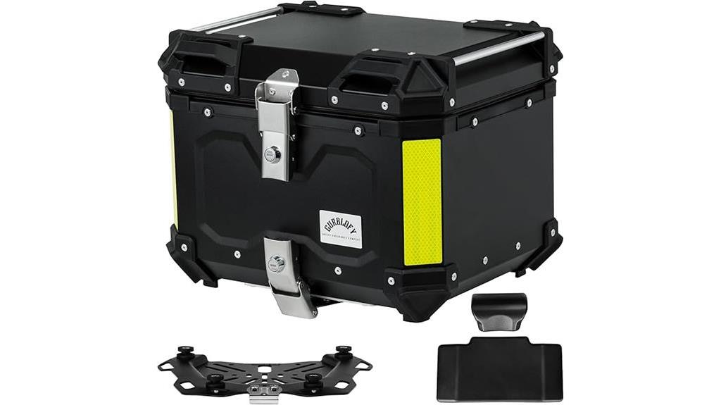 45l aluminum motorcycle trunk