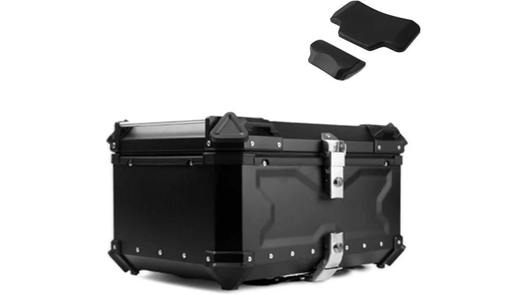 80l motorcycle aluminum tail box