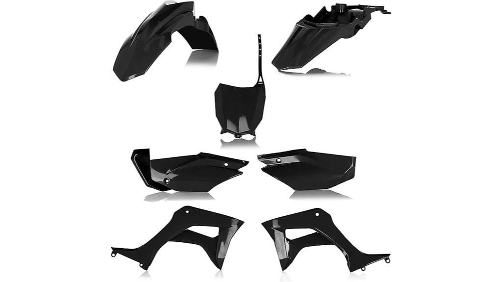 acerbis black plastic kit