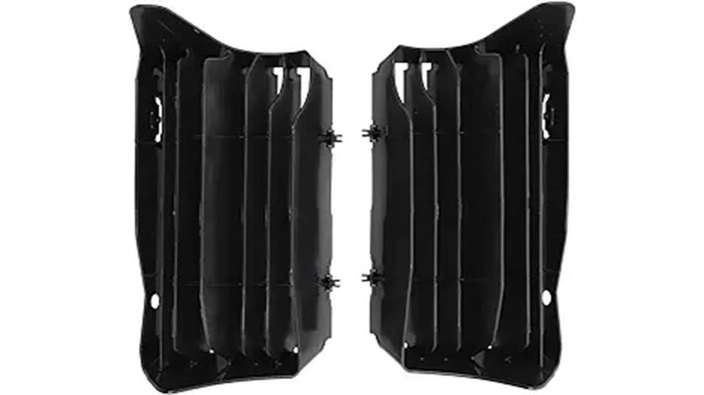 acerbis black radiator louvers