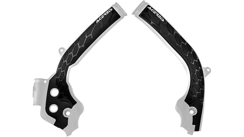 acerbis frame guards white black