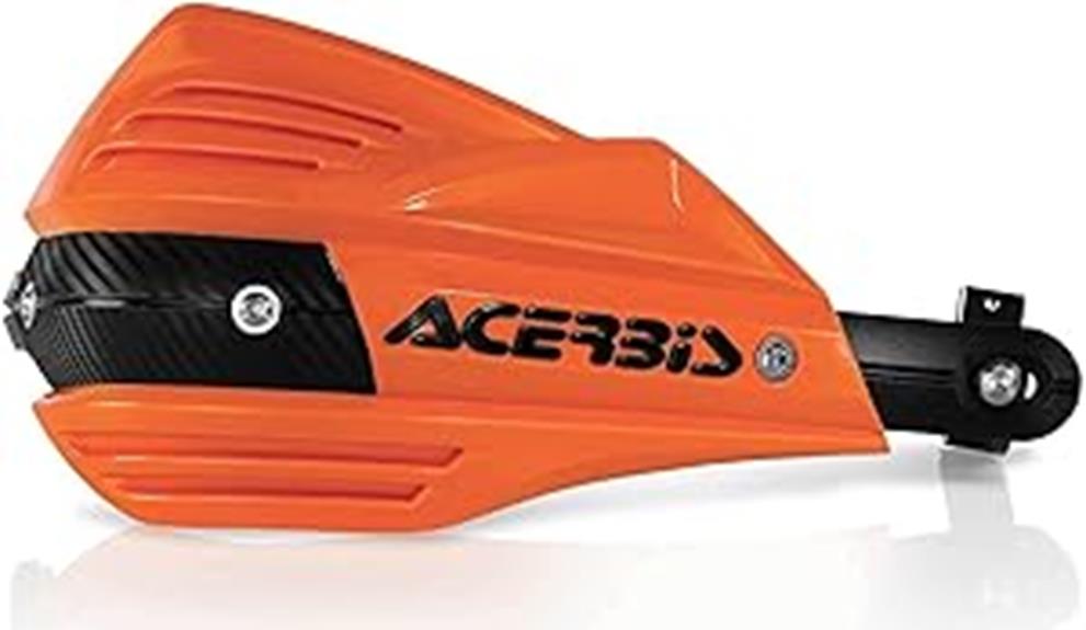 acerbis orange black handguards