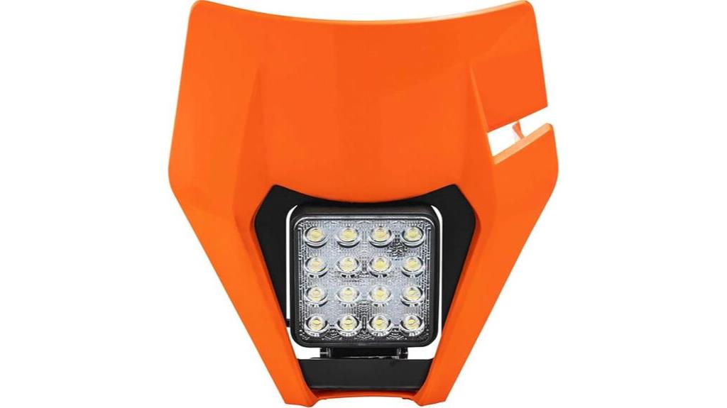 acerbis orange front headlight