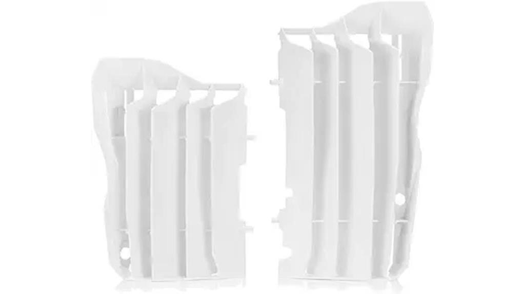 acerbis radiator louvers white