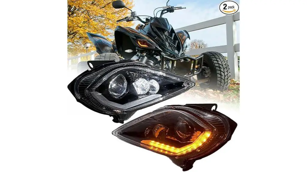 adjustable 64w yamaha atv headlights