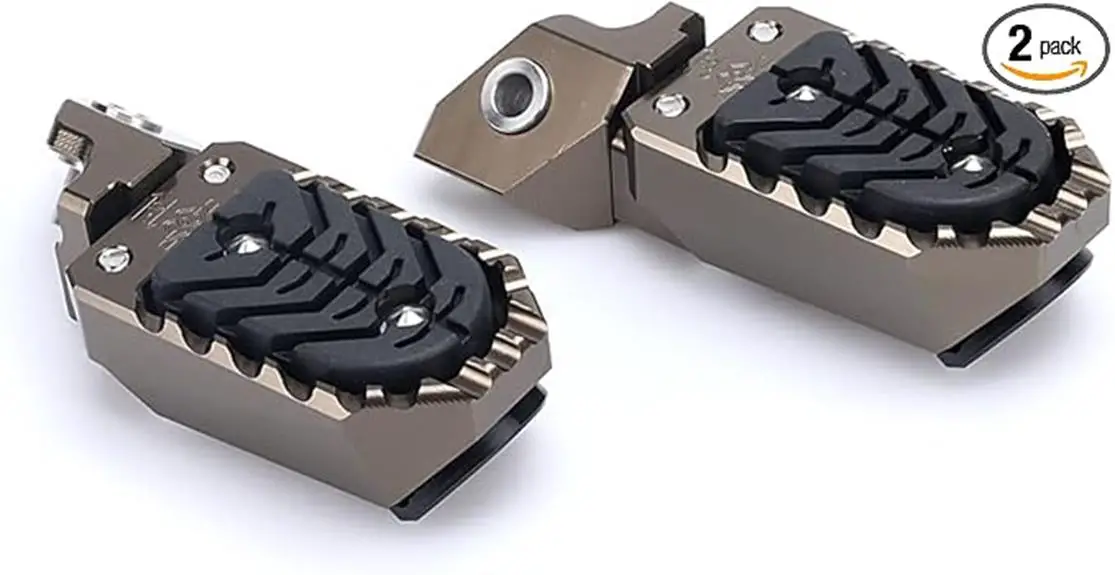 adjustable aluminum foot pegs