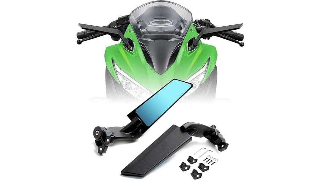 adjustable aluminum motorcycle mirror