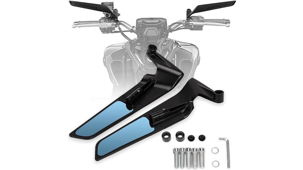 adjustable anti glare motorcycle mirrors