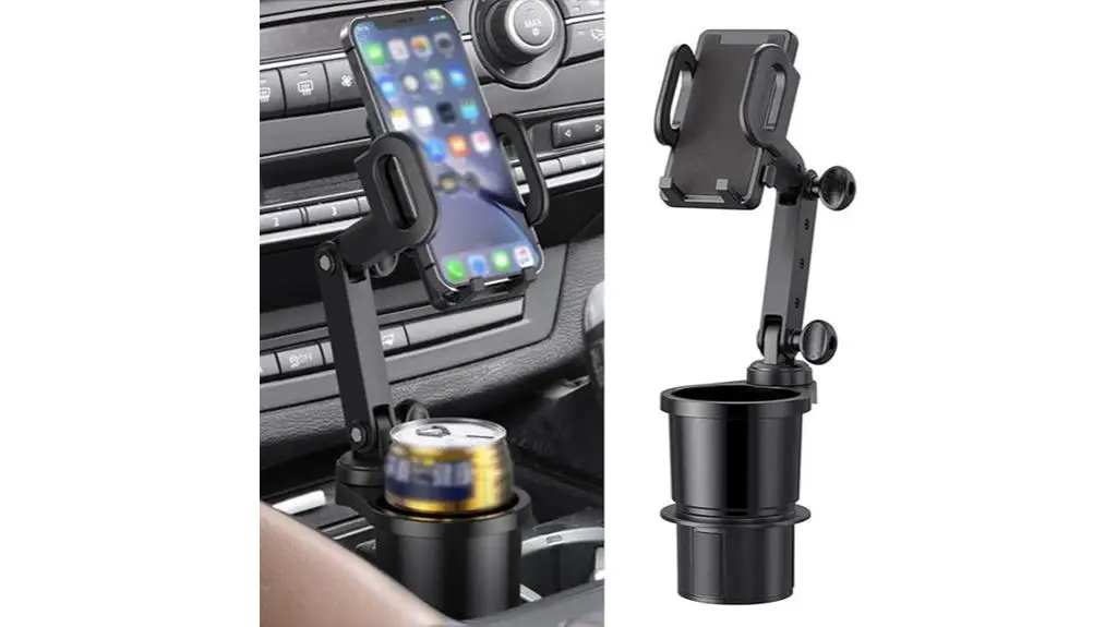 adjustable cup holder mount