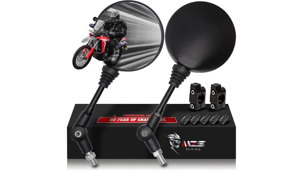 adjustable foldable motorcycle mirrors