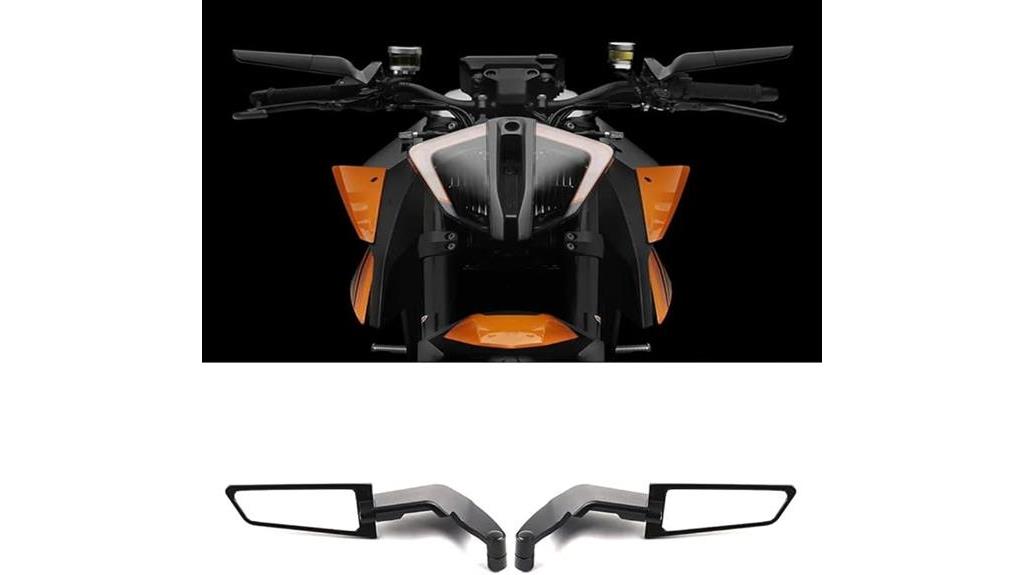 adjustable motorcycle mirrors winglets