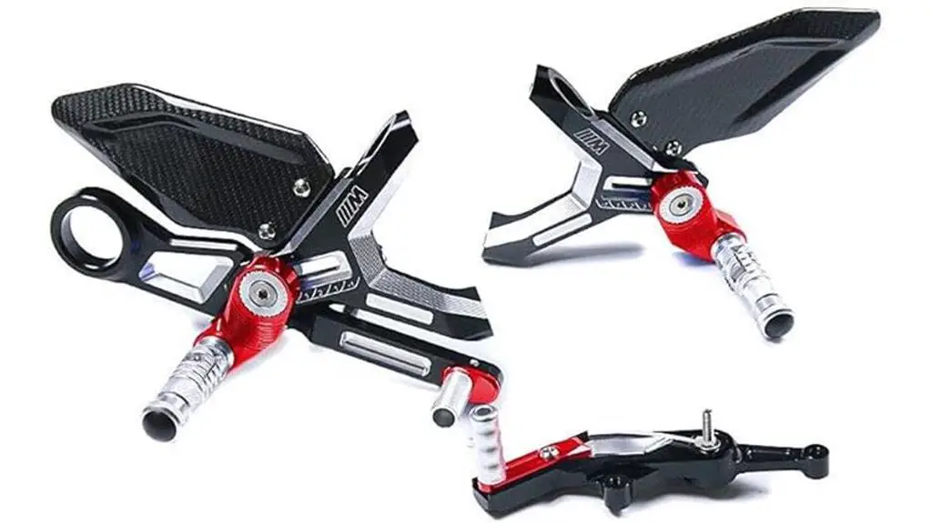 adjustable rear set footrests