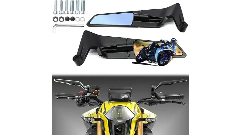 adjustable rotating motorcycle mirrors