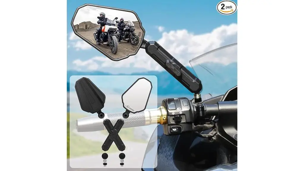 adventure bike mirrors ram b