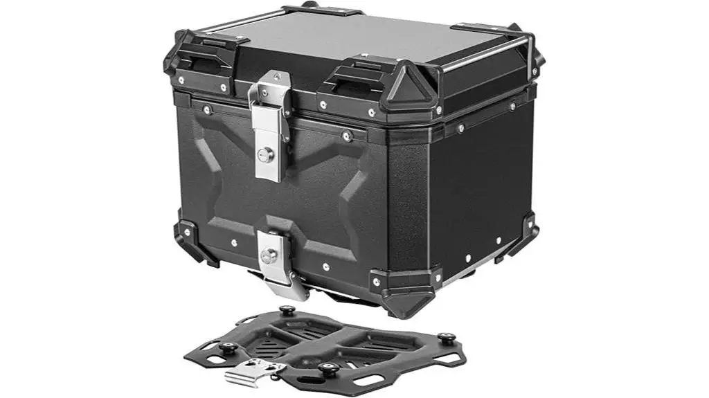 aluminum 45l motorcycle trunk