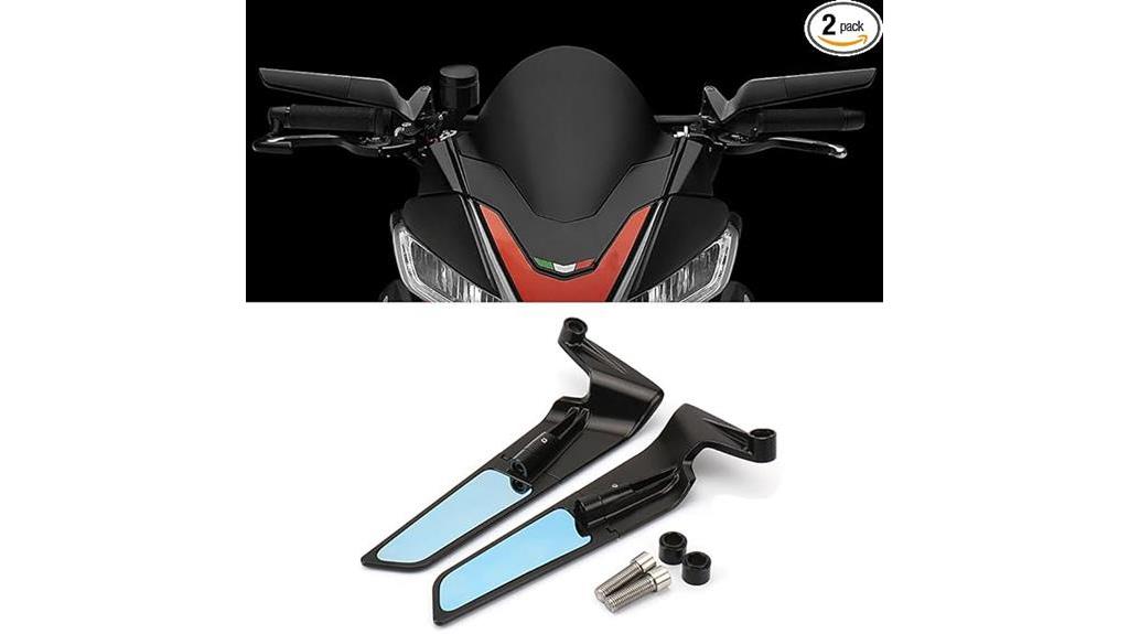 aluminum rotating motorcycle mirrors