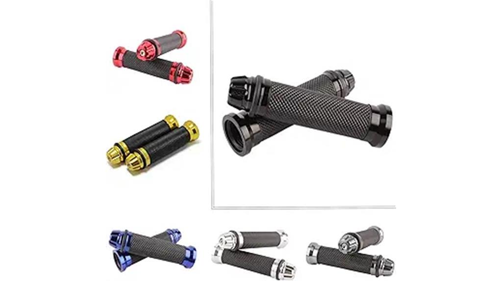 aluminum rubber motorcycle hand grips