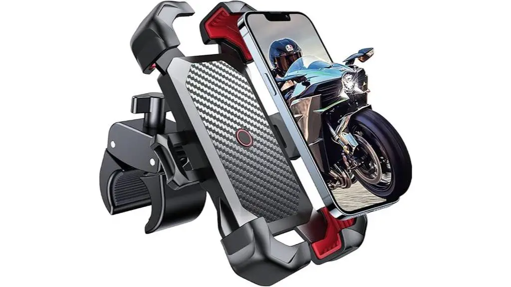 auto lock motorcycle phone holder