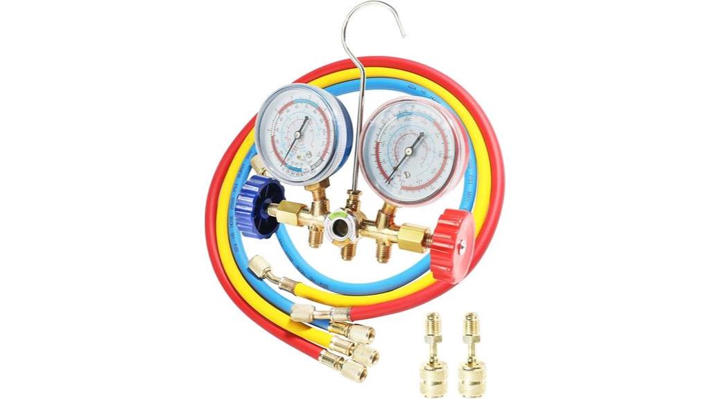 automotive refrigerant recharge gauge