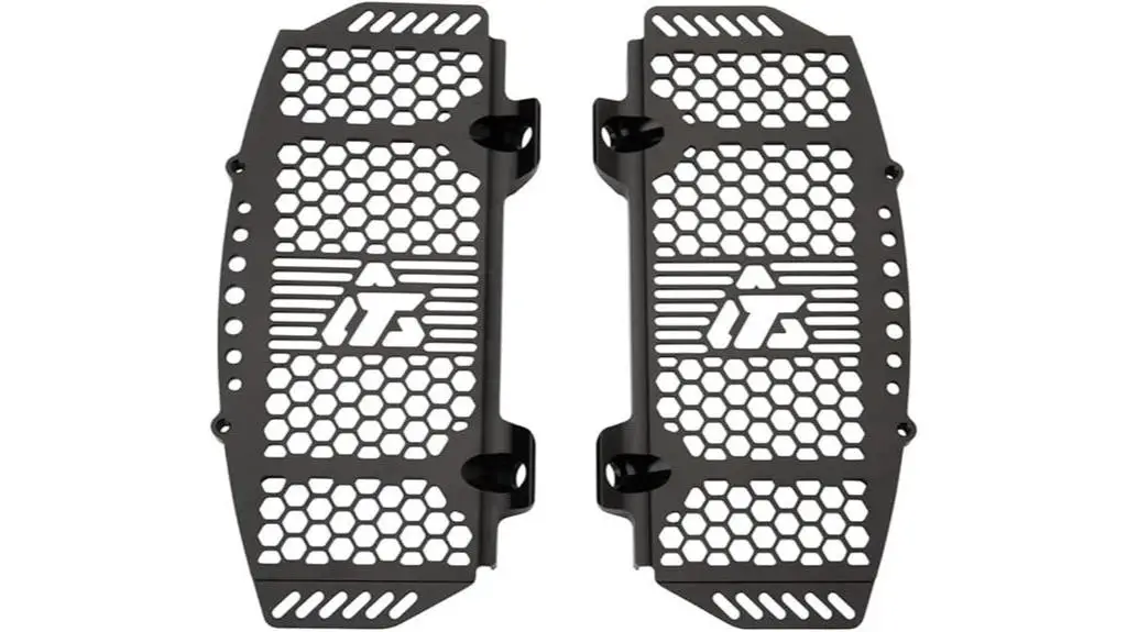 billet radiator guards black