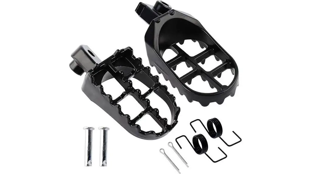 black aluminum dirt bike pegs