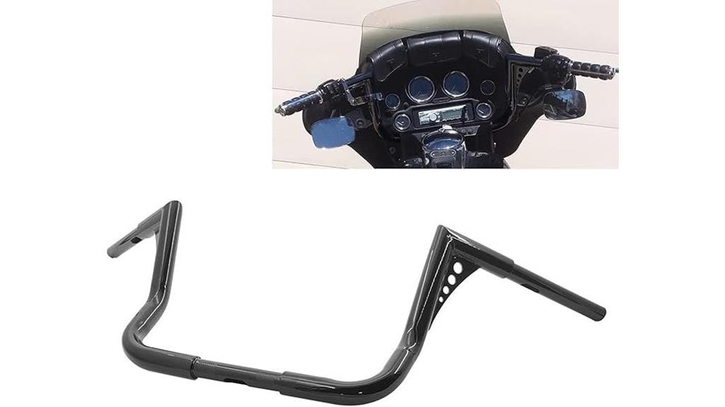 black ape hanger handlebar