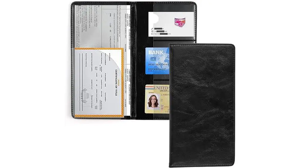 black auto registration holder