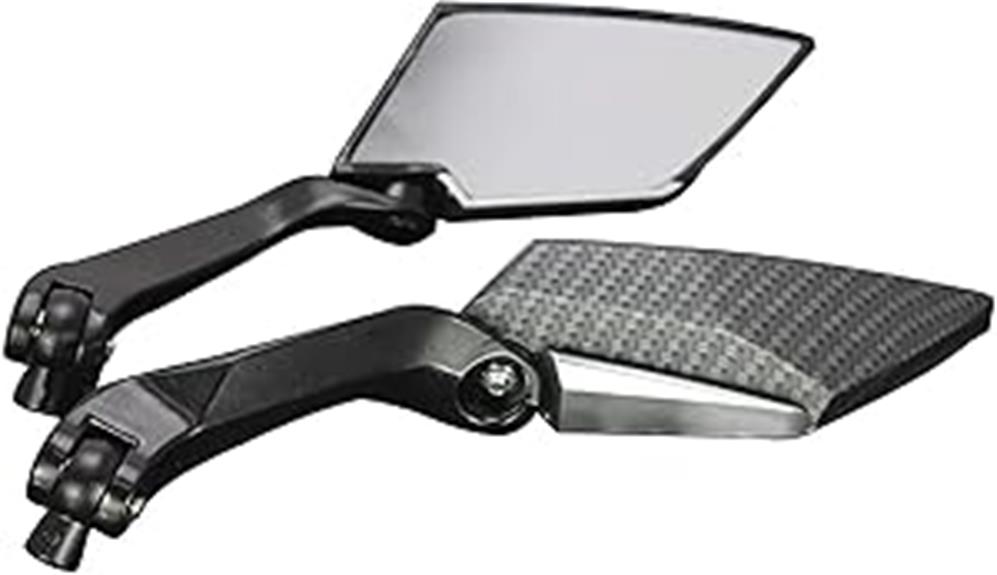 black carbon motorcycle mirrors