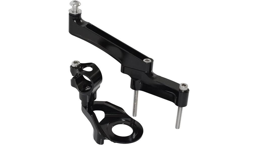 black cnc steering damper