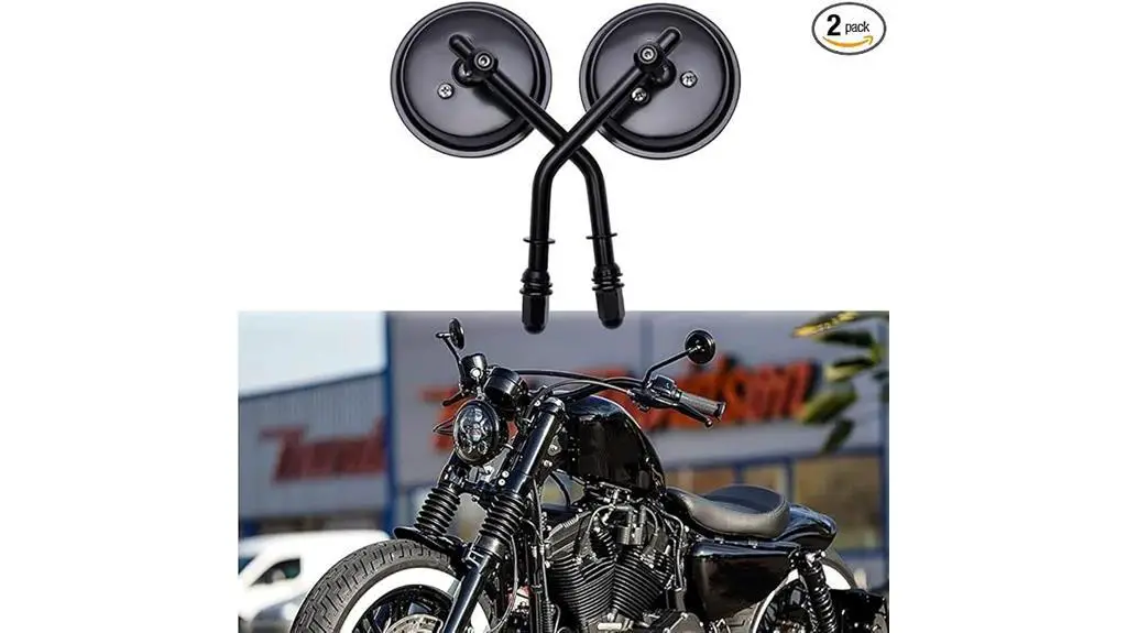 black harley motorcycle mirrors