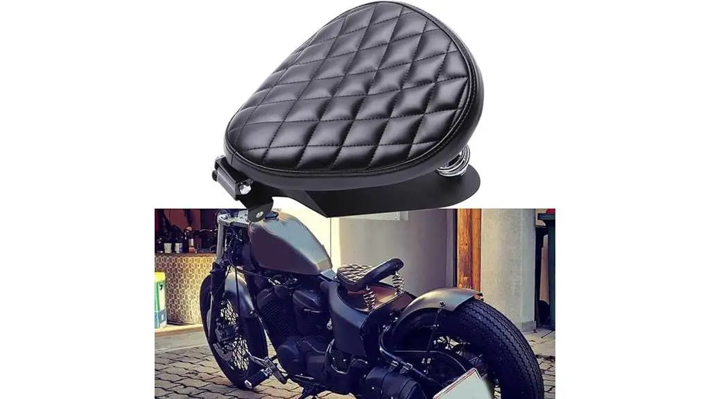 black motorcycle solo seat