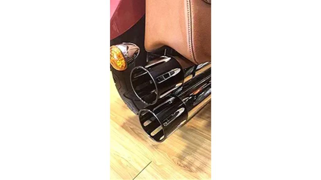 black muffler tip indian scout