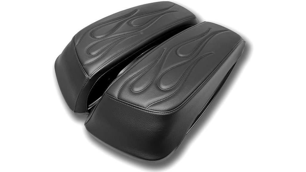 black saddlebag lid covers