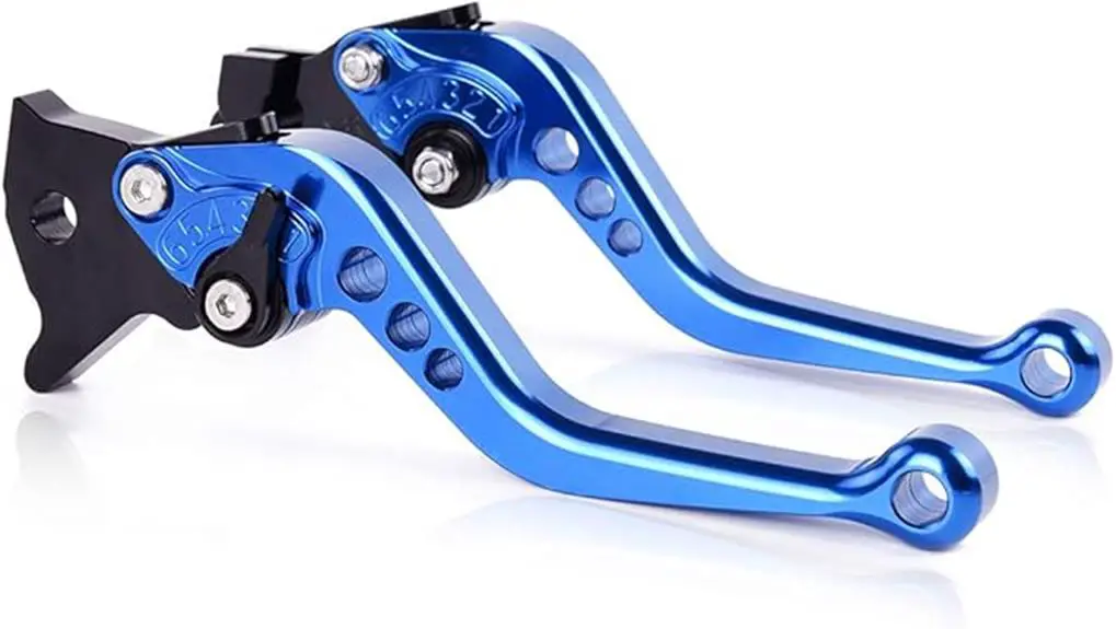 blue brake clutch levers