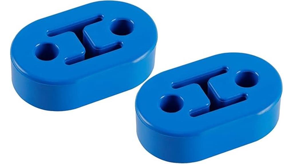 blue rubber exhaust hangers