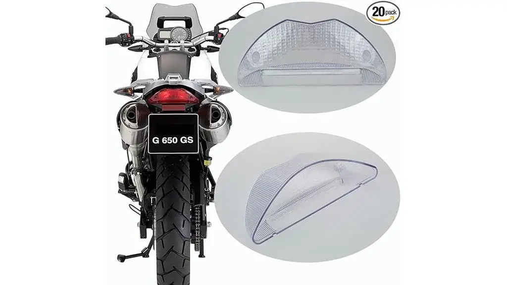 bmw motorcycle tail light lens