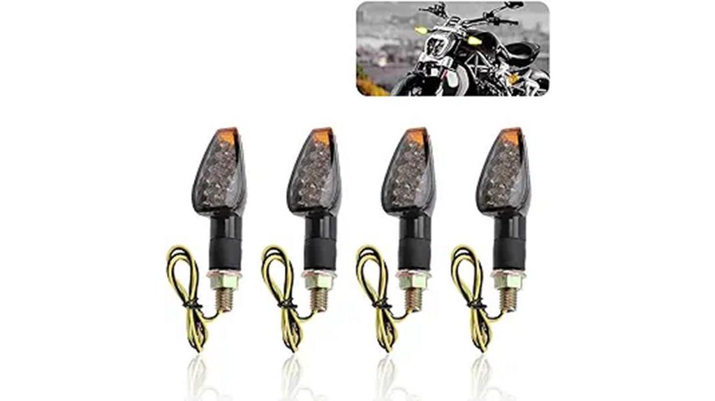 bright amber motorcycle signals