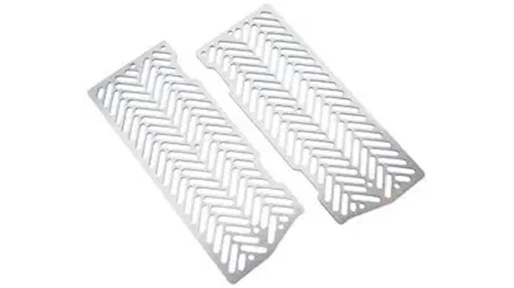 brushed aluminum radiator guards